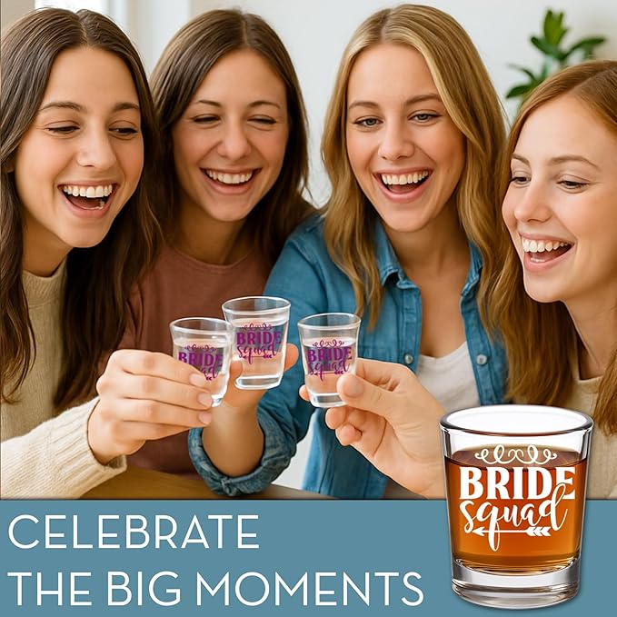 Bridesmaid Custom Shot Glass 2.5oz, Personalized Photo Bride Tribe Gift - Image 5