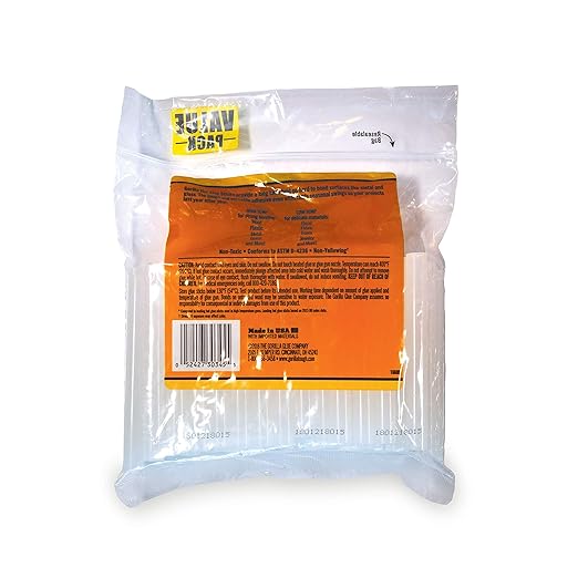 Gorilla Hot Glue Sticks, Mini Size 4" Long x 0.27" Diameter - Image 2
