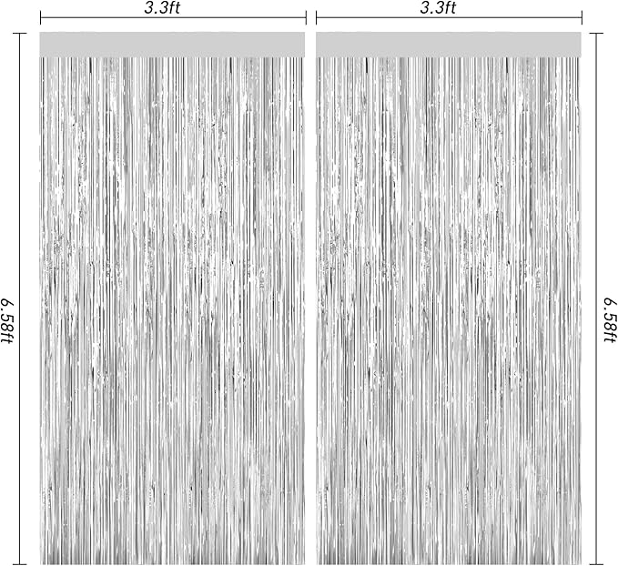 Silver Foil Curtain Backdrop - Image 3