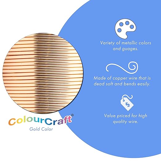 Beadalon ColourCraft Wire, 28 Gauge, Copper Color, 40 yd Spool - Image 3