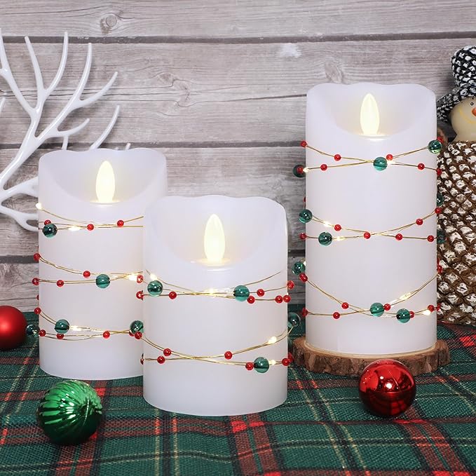 Christmas Flameless Candles - Image 5