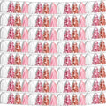 8P Pink White Peach Rose Gold Tassels Foil Fringe Metallic Garland Banner by HYSILLA