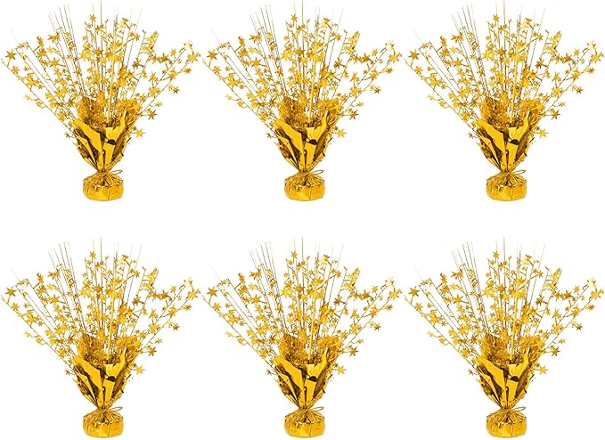 6 Pack Star Table Centerpieces for Party, Birthday Table Decorations for Kids by Unknown