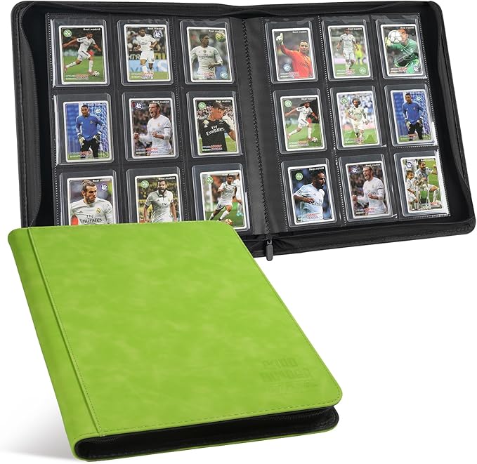 Toploader Binder with 9-Pocket Pages, Holds 288 "3×4" Rigid Toploader Hard Cases by Arkeiliy