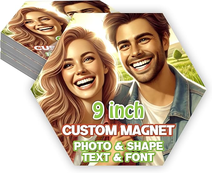 KETABAO – 9" Custom Hexagon Photo Magnets by KETABAOMotorcycleParts