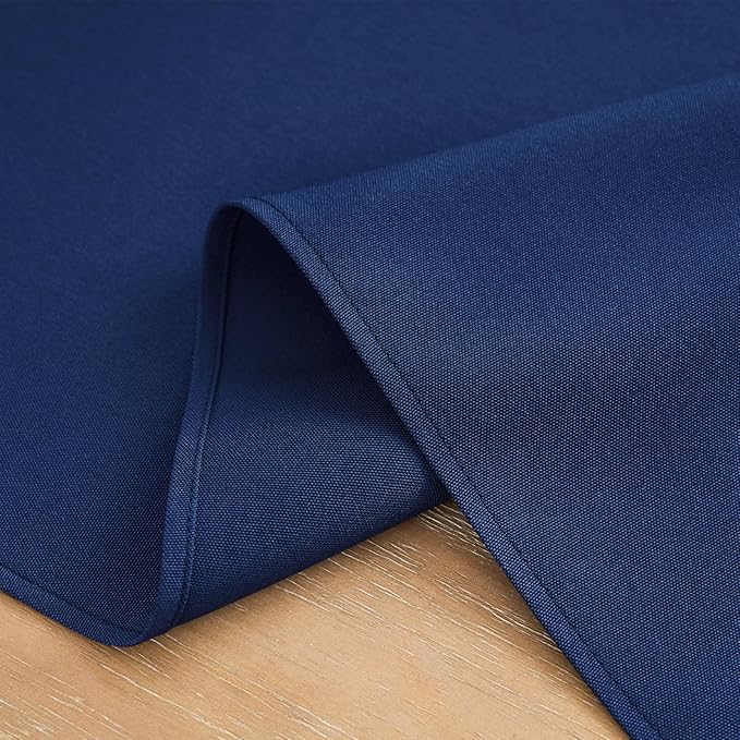 2 Pack Navy Blue Table Runner 12 x 90 Inch Solid Color Farmhouse Runners Coffee - Image 5