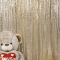 JYFLZQ Champagne Sequin Backdrop Curtains 10ft x 10ft 1 Panel Glitter Photo by JYFLZQ