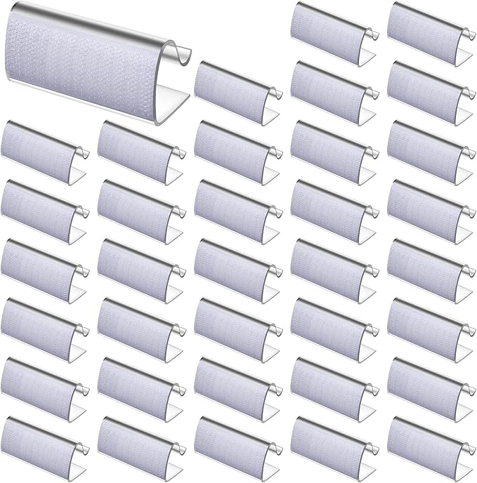 150 Pieces Table Skirting Clips Clear Tablecloth Clips by Maitys