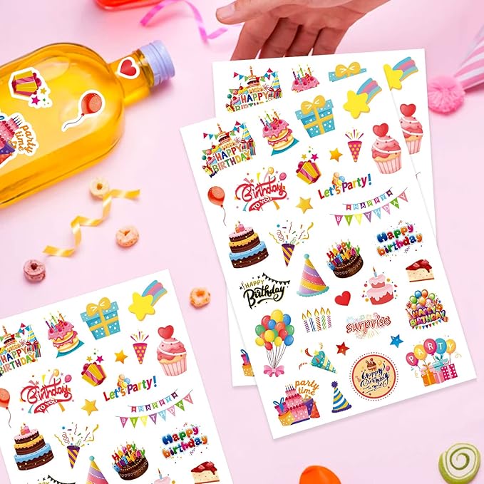 Happy Birthday Stickers for Kids Adults 660 Counts Large Happy Birthday - Image 6