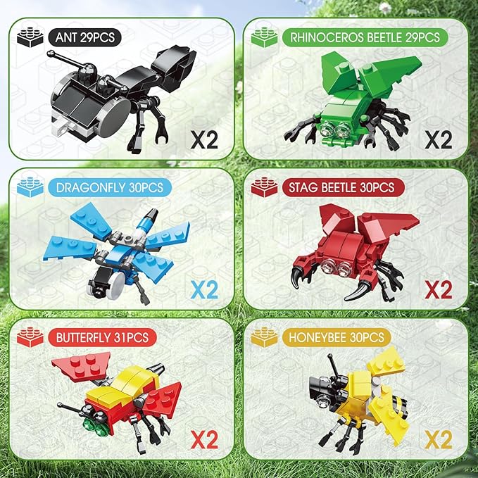 Mini Building Block Sets, 6 in 1 STEM Toys Eggs Building Sets, Party Favors - Image 4