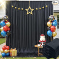 40x12ft Wrinkle Free Black Backdrop Curtain by ENJOYYOURPARTY