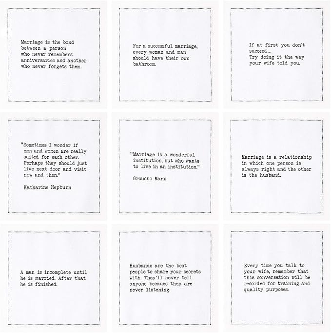 Five Star Napkins Marriage Quotes, Beverage Napkins, Bar Napkins, Cloth Napkins - Image 3