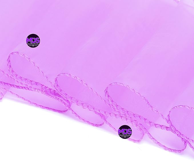 MDS Pack of 200 PCS Organza Chair Sashes Wider Dining Chair Bows Ribbon Tie Back - Image 5
