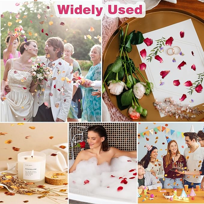 20 Pack Biodegradable Confetti, Dried Flower Petals, Biodegradable Flower Petals - Image 7