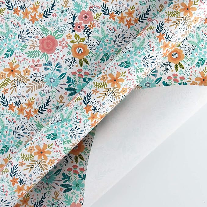 WRAPAHOLIC 30 Inch Jumbo Floral Wrapping Paper - Image 3