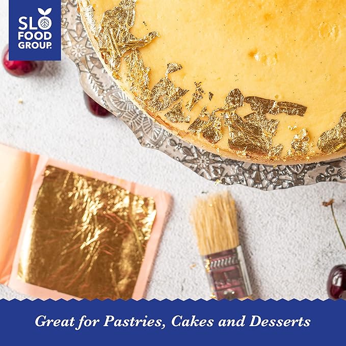 Slofoodgroup - 24 Karat Edible Gold Leaf Loose Sheets - 10 Sheets Gold Leaf Per - Image 5