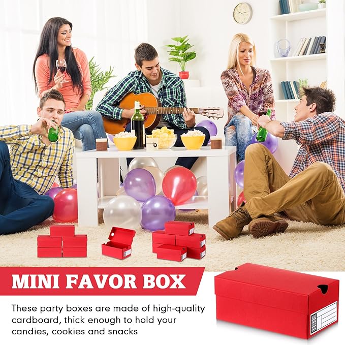 12 Sets Mini Sneaker Boxes for Party Favors Mini Shoe Gifts Boxes 4.7 x 2.5 x 2 - Image 6