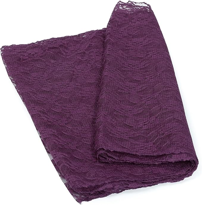 MDS Pack of 10 Wedding 12 x 108 inches Lace Table Runner - Image 5