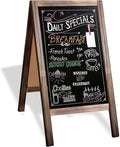 Ilyapa Wooden Sandwich Board Signs Outdoor A Frame Chalkboard Sign by Ilyapa