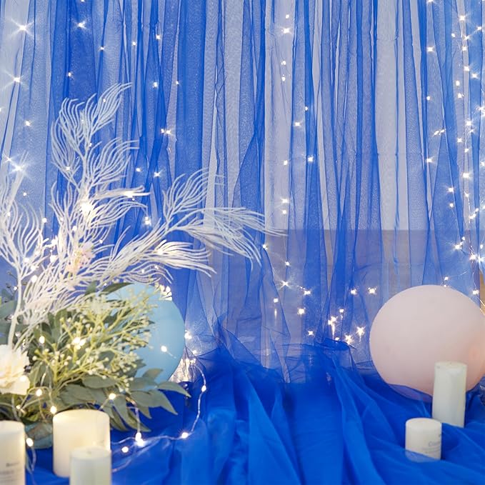 Royal Blue Backdrop Curtains - Image 5
