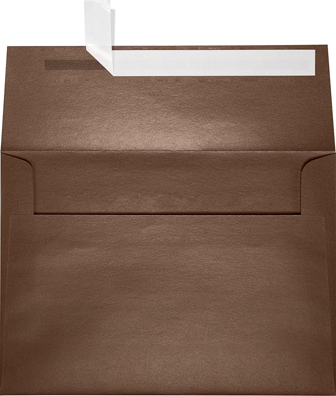 LUXPaper A7 Invitation Envelopes | Peel & Press | 5 1/4" x 7 1/4" | Bronze by LUXPaper