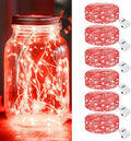 kolpop 6 Pack LED Fairy Lights Battery Operated, Mini Twinkle String Lights by kolpop