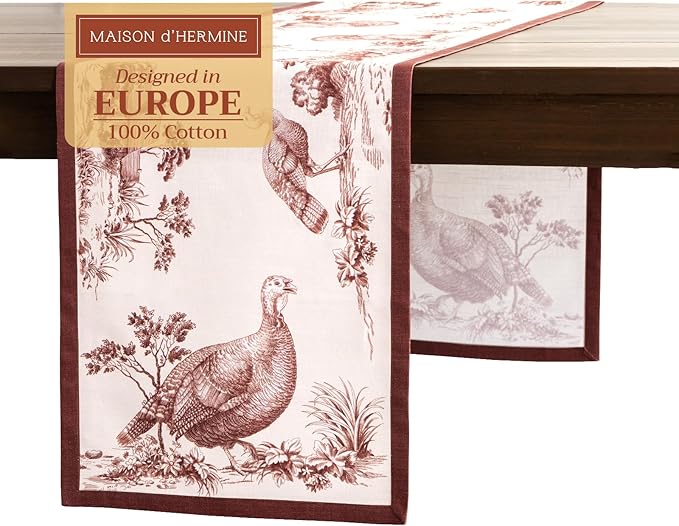 Maison d' Hermine Table Runner 100% Cotton Single Layer Table Runners 108 by MaisondHermine