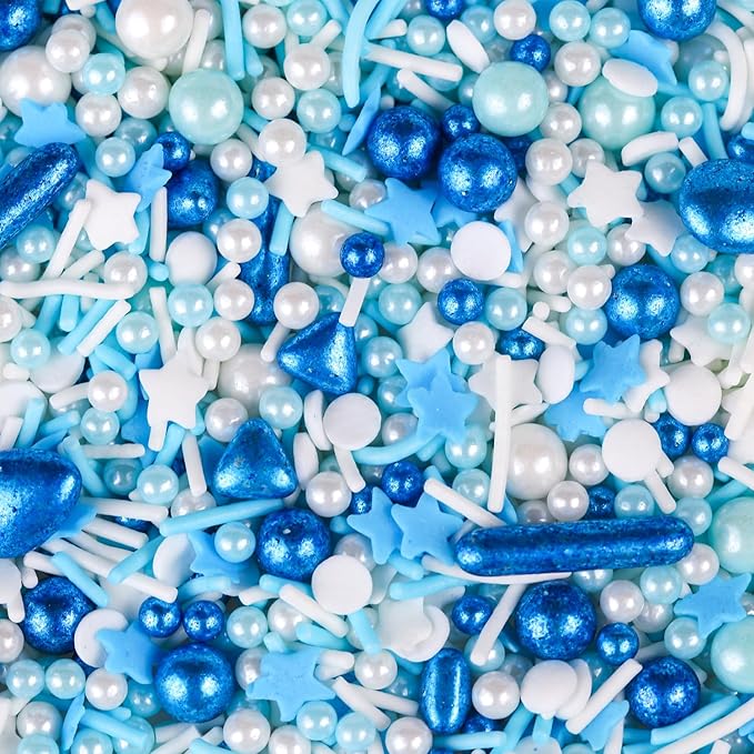 Blue Sprinkles for Cake Decorating 7ounce - Image 6