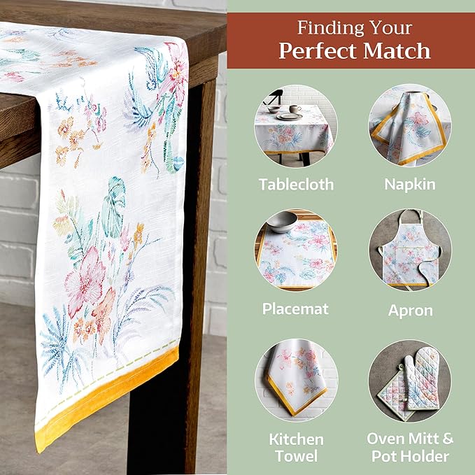 Maison d' Hermine Table Runner 100% Cotton Single Layer Table Runners 72 inches - Image 6
