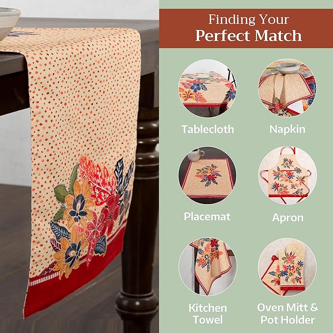 Maison d' Hermine Table Runner 100% Cotton Single Layer Table Runners 72 inches - Image 5