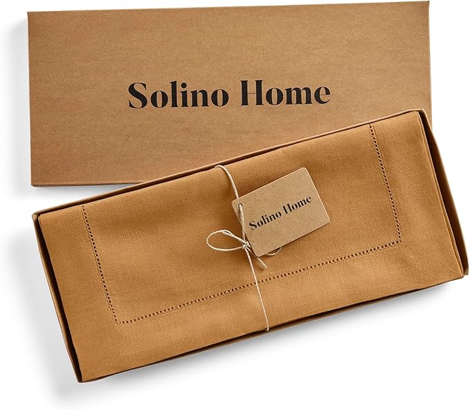 Solino Home Linen Brown Sugar Table Runner 120 Inches Long - Image 6