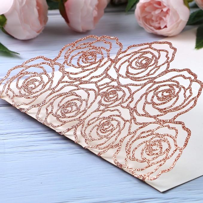 20 Pcs Laser Cut Wedding Invitations Card Pocket - Image 6