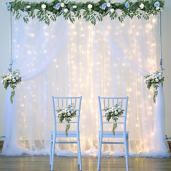 White Tulle Backdrop Curtain - Image 2
