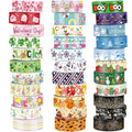 TaoBary 33 Rolls Holiday Plaid Washi Tape, 15 mm Seasonal Washi Tape Set by TaoBary