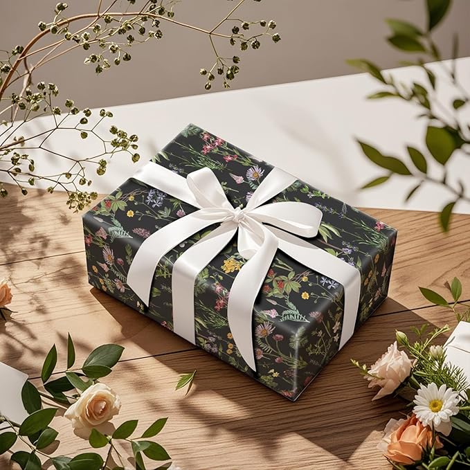 RUSPEPA Wild Flower Wrapping Paper Roll - Image 5