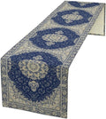 Boho Bohemia Style Dark Blue Table Runner, Country Rustic Farmhouse Magical by Unknown