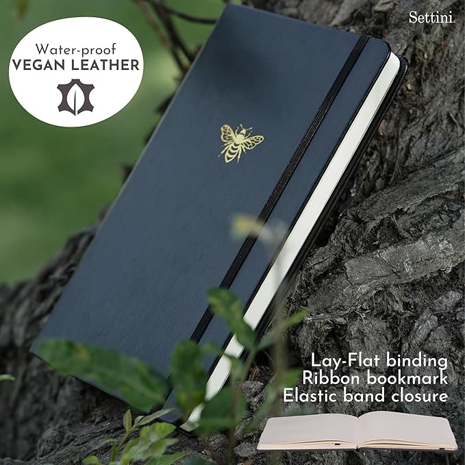 SETTINI Lined Journal, 192 Archival-Quality Pages, QuillEase Bleed-Free Paper - Image 8