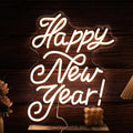 Happy New Year Neon Sign Warm White Led Neon Lights by LISIGNVE