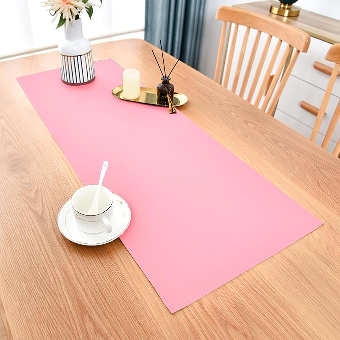 Farmhouse Pink Table Runner Small Short Table Runners 36 Inches Coffee Table - Image 2