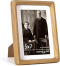 5x7 Wooden Picture Frames USA-Sourced Natural Oak Wood Solid Wood Photo Frame by Dreamland