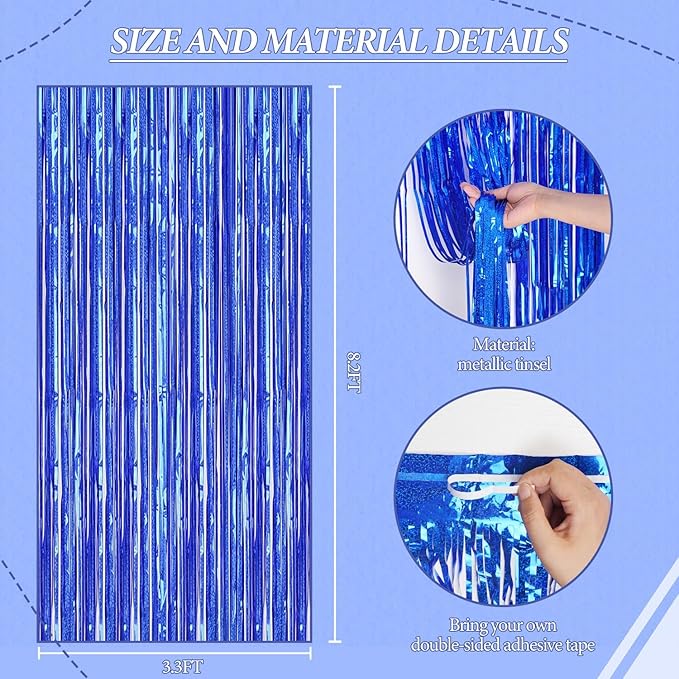 3 Pack Foil Fringe Backdrop - Image 3