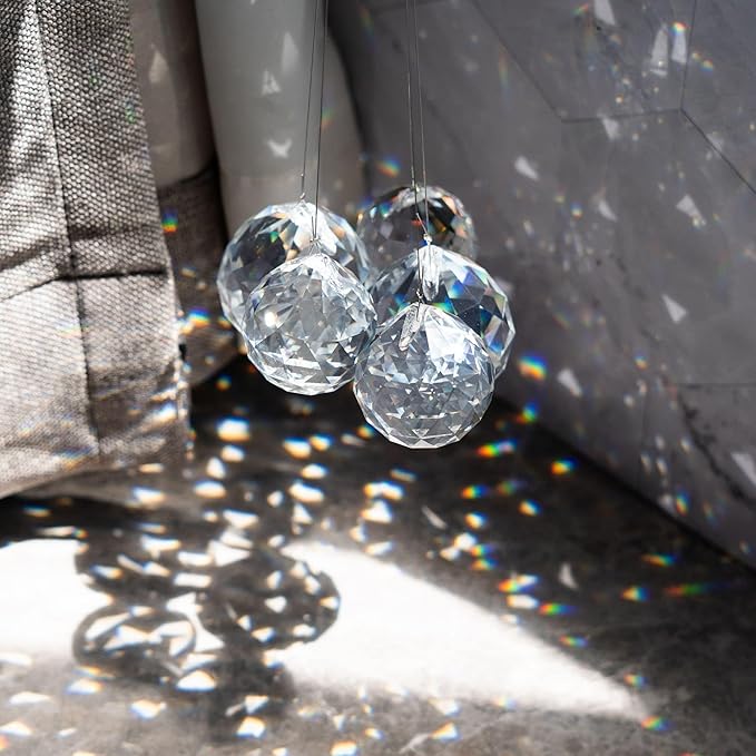 40mm 10Pack Crystal Ball Prism 1.57 Inch Decorative Ball - Image 3