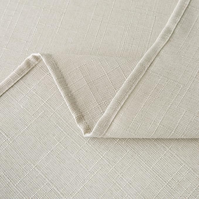 NLMUVW Ivory Tablecloth for Rectangle Tables 84 Inch, Linen Table Cloth Rustic - Image 6