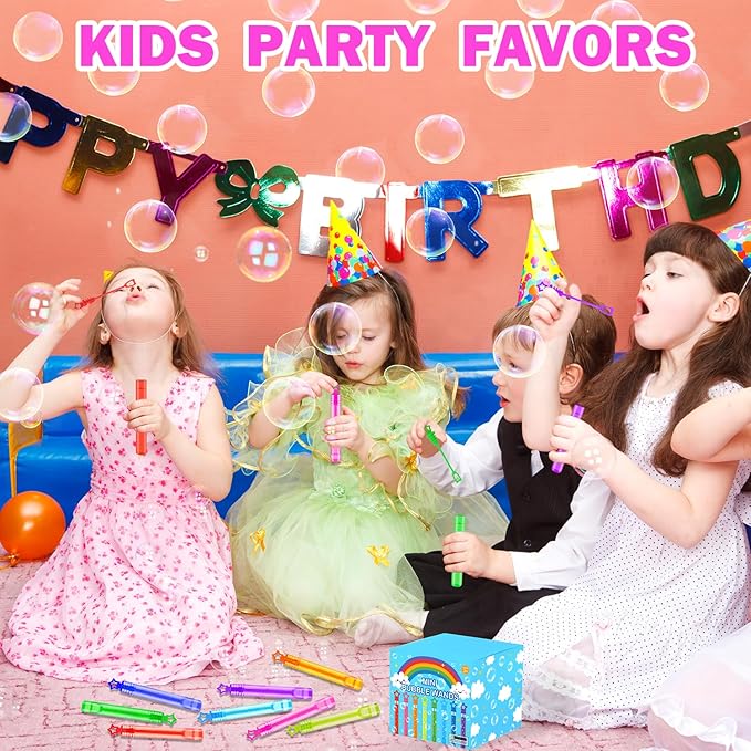 Bulk Mini Bubbles Party Favors for Kids 100-300 Pack, Small Halloween Birthday - Image 6
