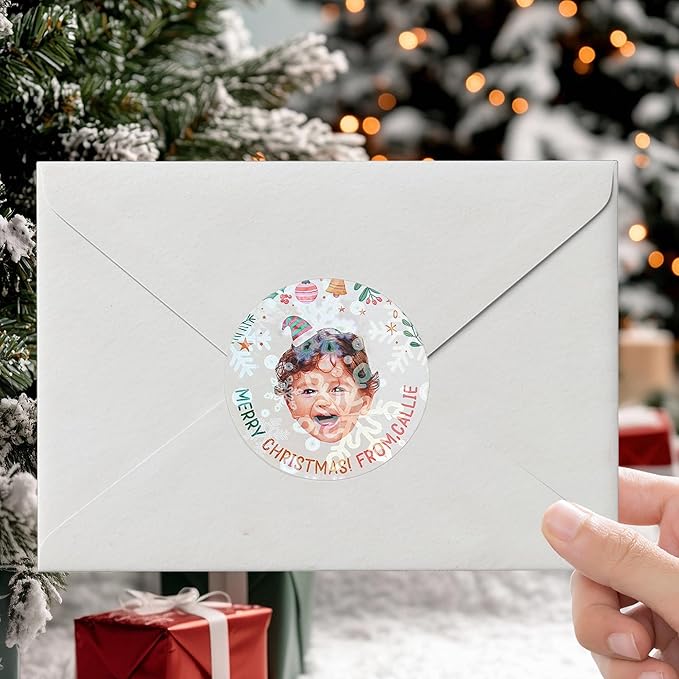 callie Personalized Christmas Stickers - Image 3