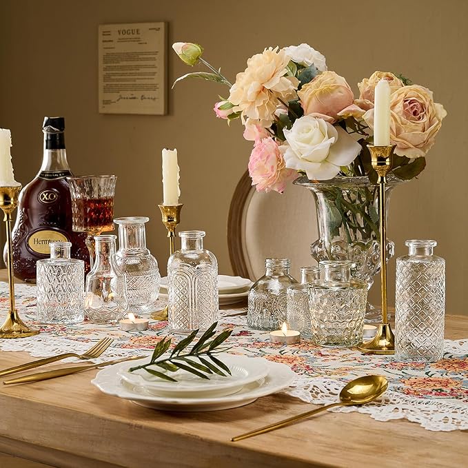 Glass Bud Vase Set of 24 Pcs Small Minimalist Vases - Image 2