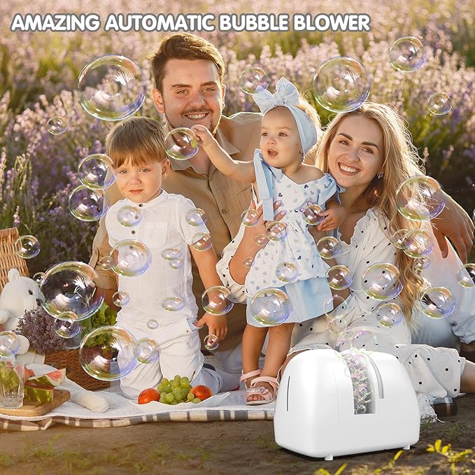 Bubble Machine for Kids Parties Bubble Maker Operated by Plugin or Batteries - Image 8