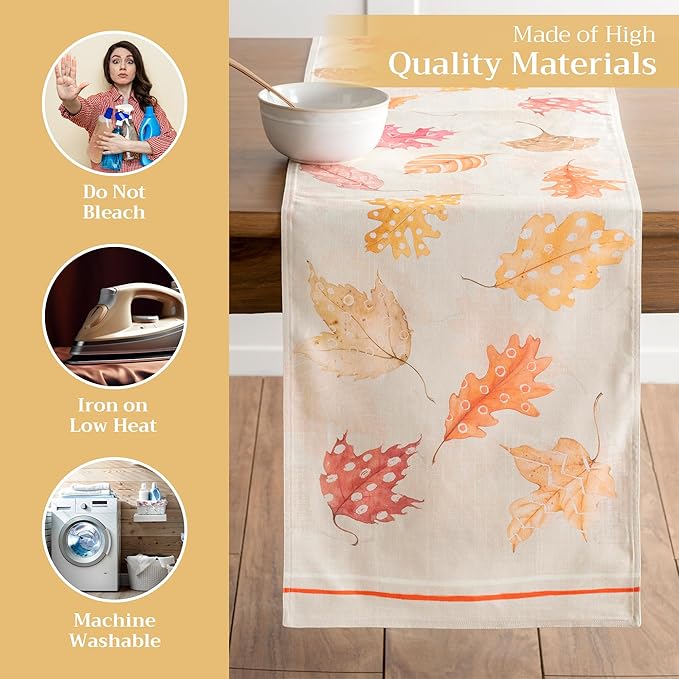 Maison d' Hermine Table Runner 100% Cotton Double Layer Table Runners 108 - Image 3