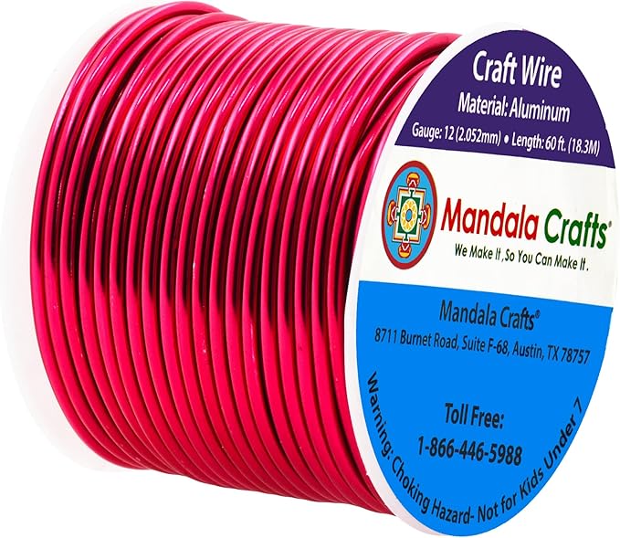 Mandala Crafts 12 Gauge Anodized Aluminum Craft Wire - Image 2