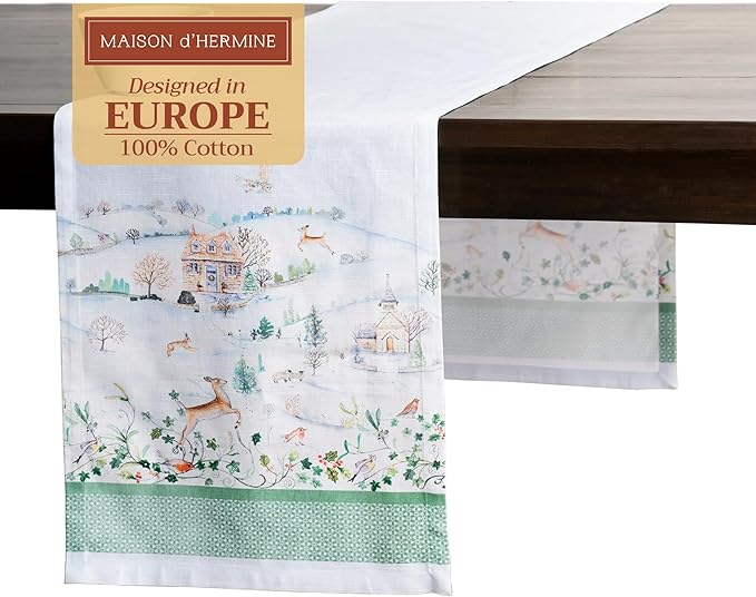 Maison d' Hermine Table Runner 100% Cotton Single Layer Table Runners 108 by MaisondHermine